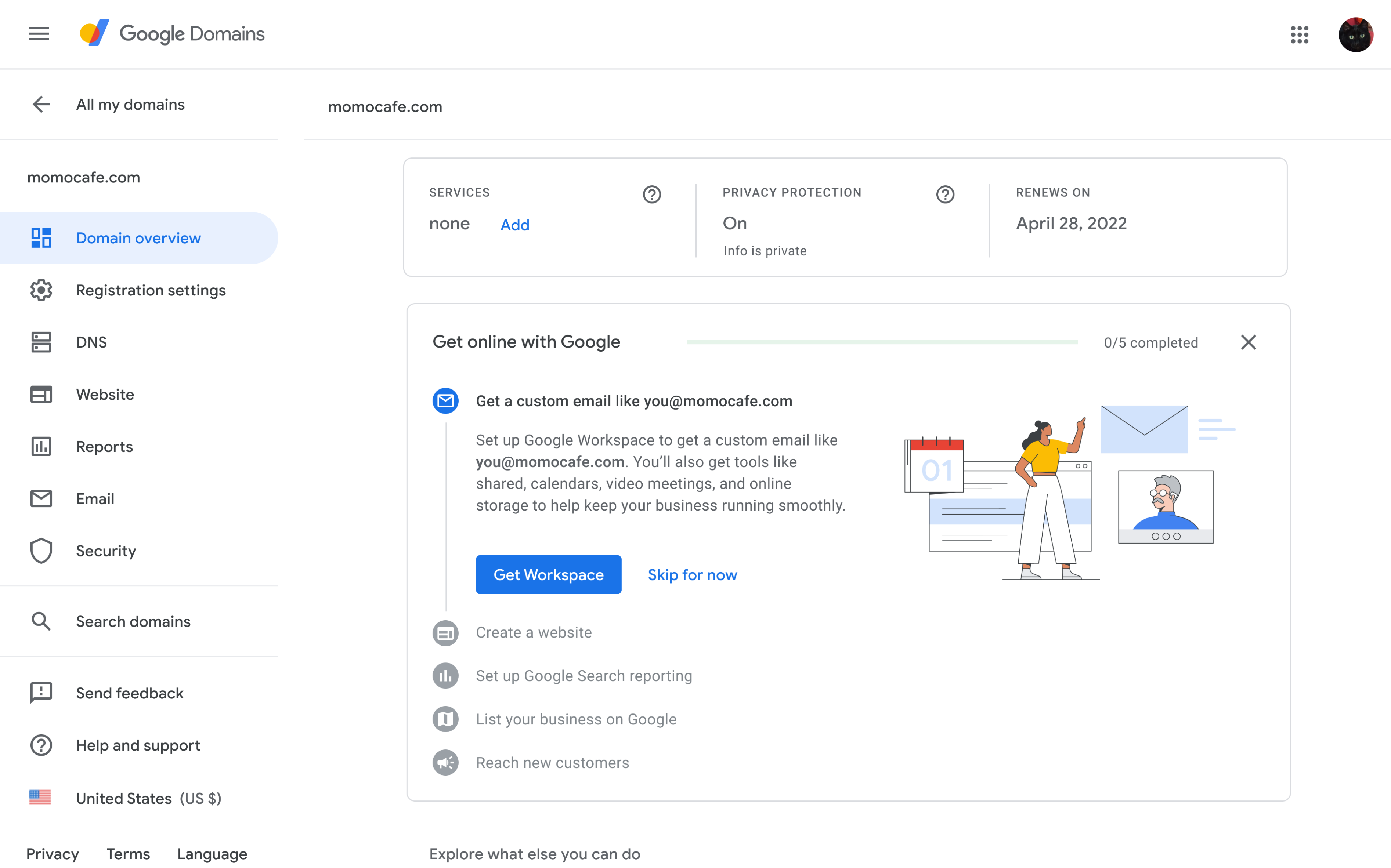 Guided Journey for Google Domains