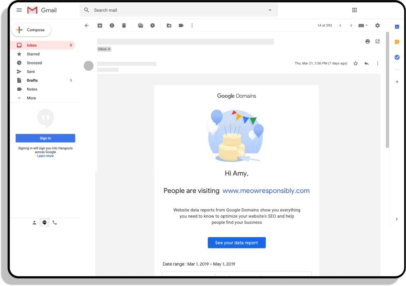 Concept: Email notifications