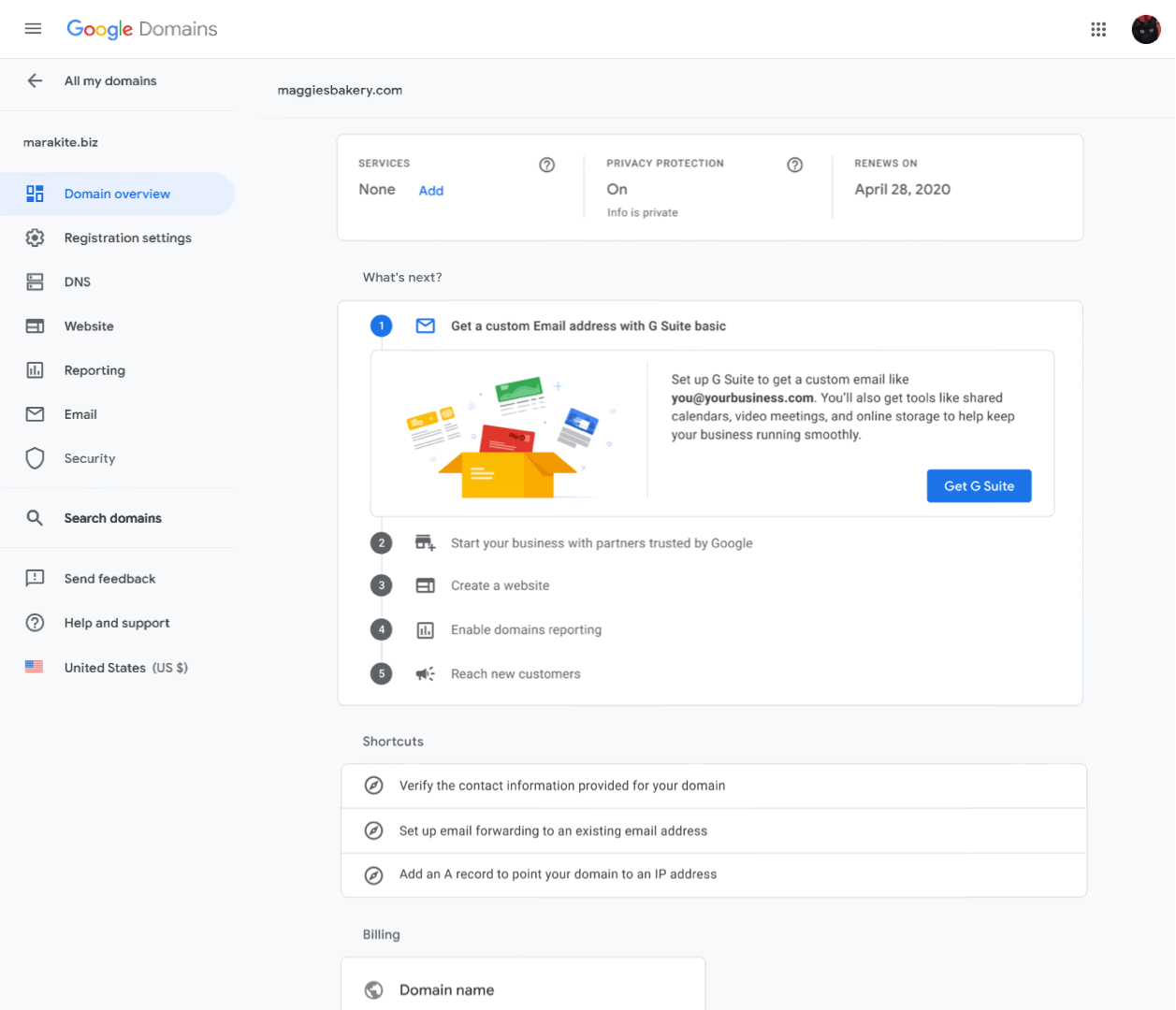AI-based domain name search