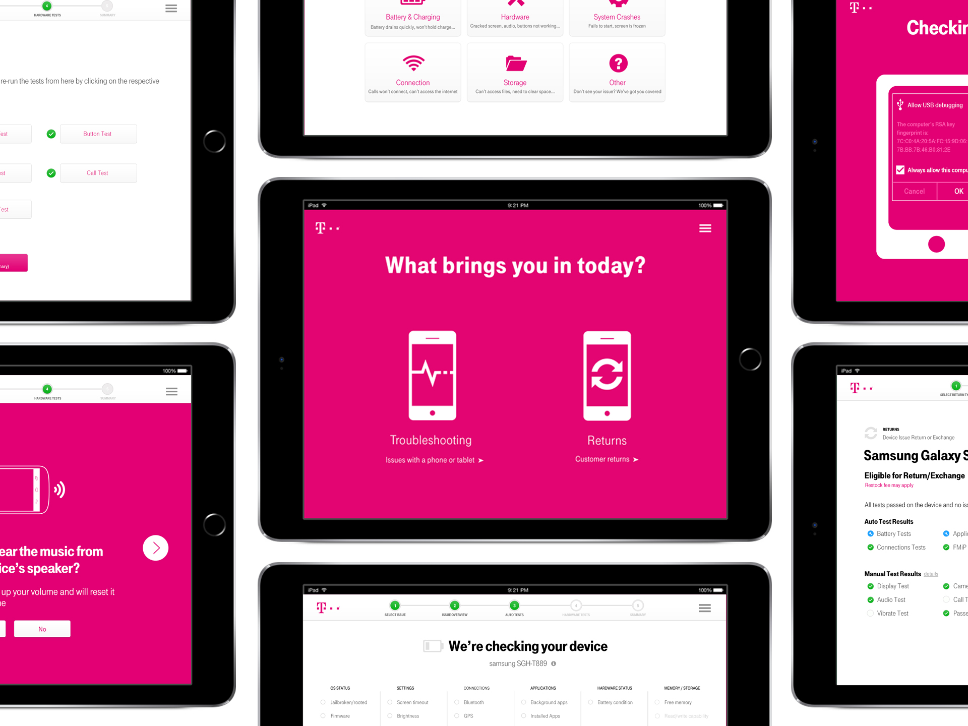 T-Mobile diagnostics overview