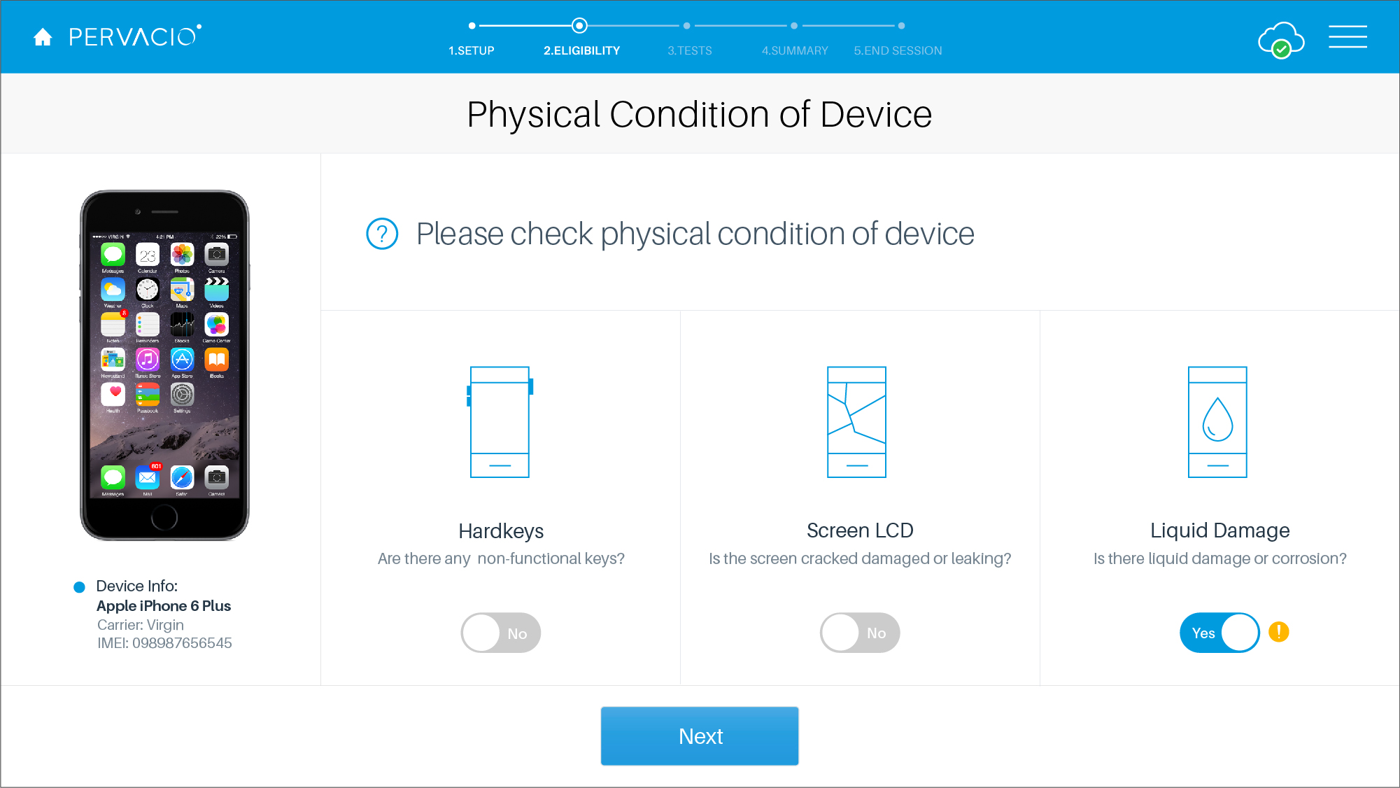 Trade-in screen B