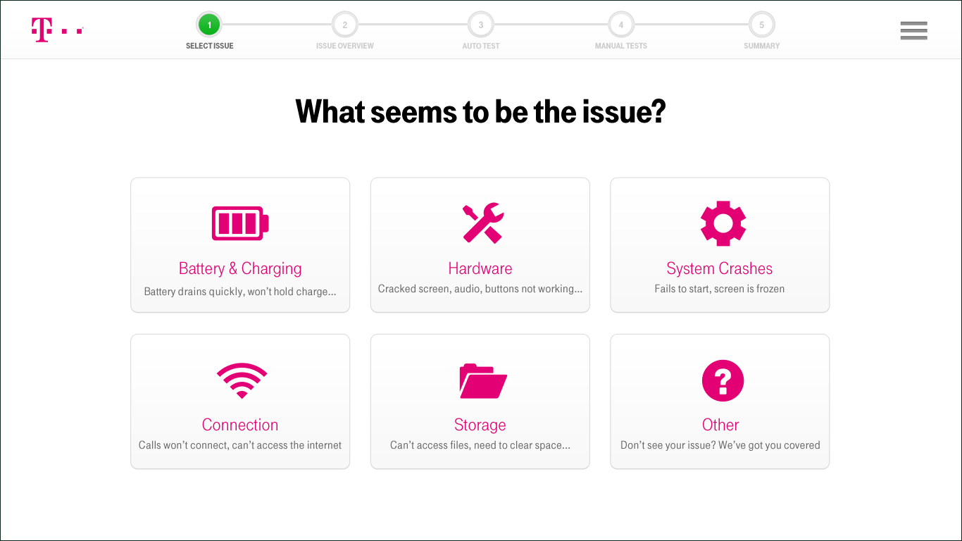 Select issue A